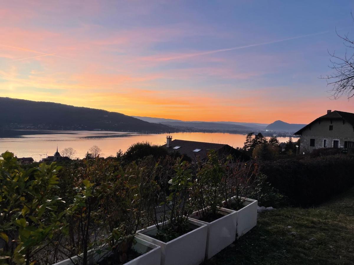 Maisonnette Vue Panoramique Lac D'Annecy Veyrier-du-Lac Luaran gambar