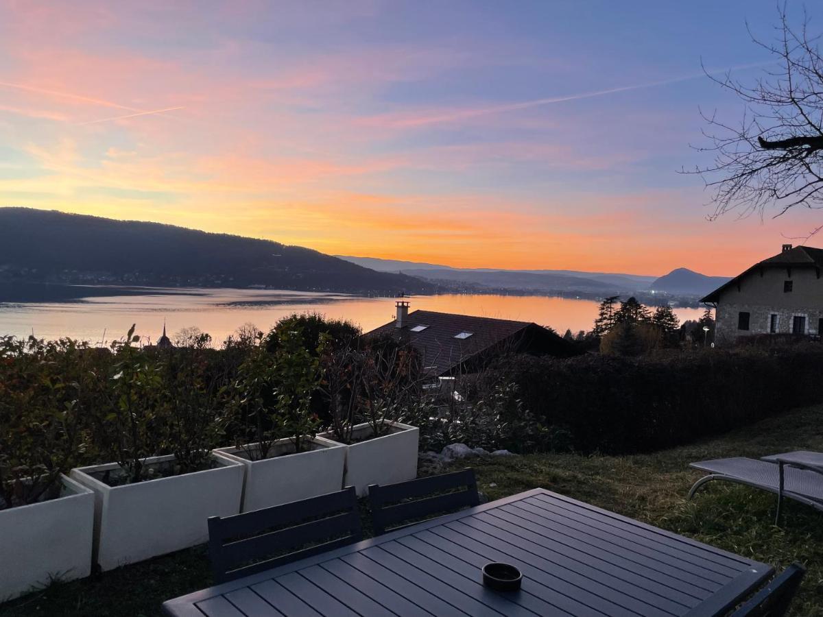 Maisonnette Vue Panoramique Lac D'Annecy Veyrier-du-Lac Luaran gambar